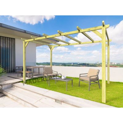 Pergola en bois massif BARCELONA