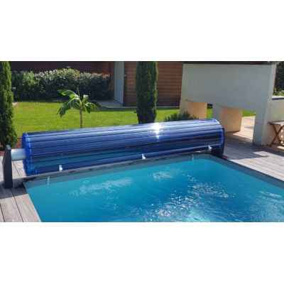 Volet roulant piscine Silver-Roll avec lame polycarbonate