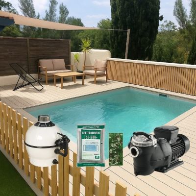 Petite piscine polystyrène 10m2 : LUXE