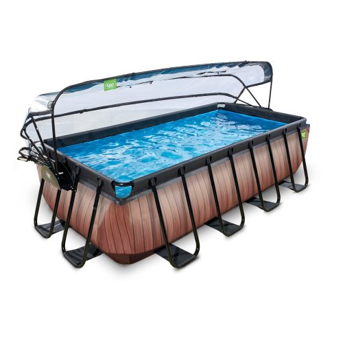 piscine-exit-wood-400x200x100cm-avec-pompe-filtrante-a-sable-et-dome-et-pompe-a-chaleur-marron--3