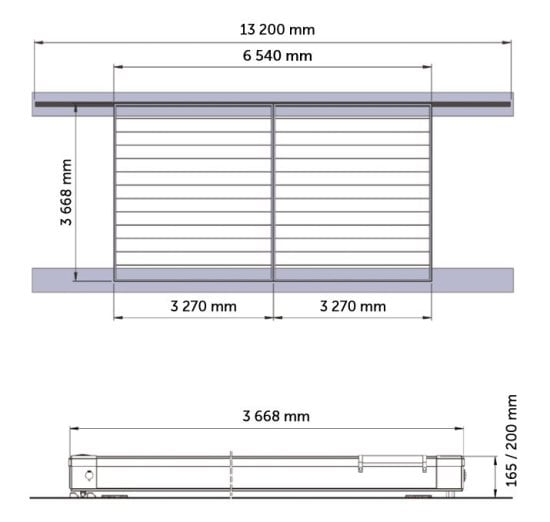 schema technique terrasse mobile BERGEN ALBIXON