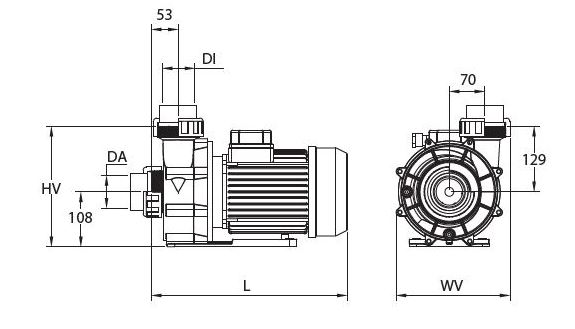 schema technique pompe CALA 3 CV