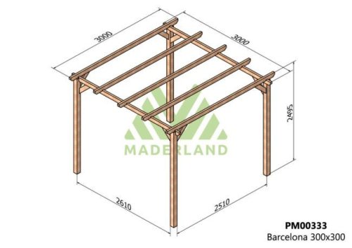 pergola_Barcelona-en bois massif 300 x 300