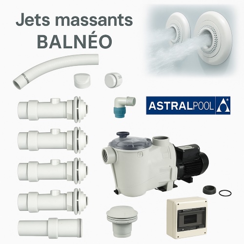 kit balneo 4 jets massant venturi