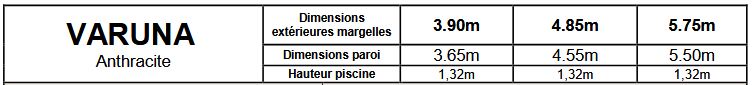 collection piscine hors sol VARUNA ronde