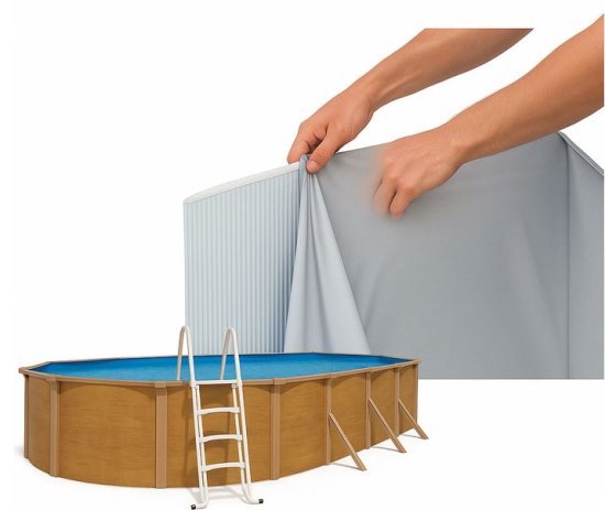 liner trigano CANYON ovale 75-100 gris clair