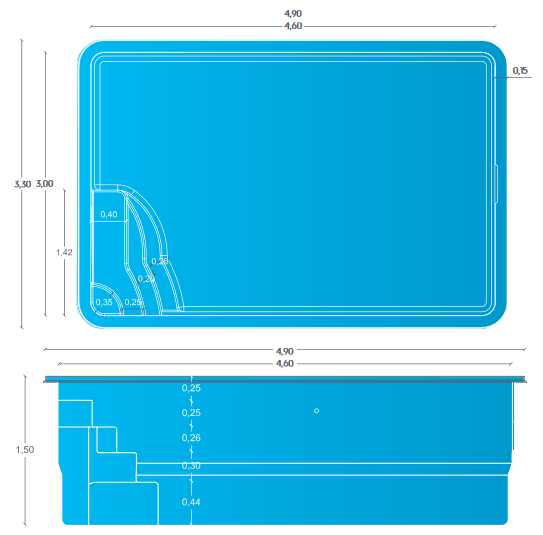 Plans piscine PHOCEE