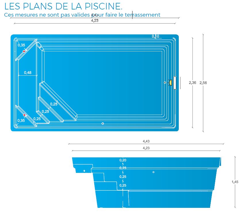 plan piscine ROME