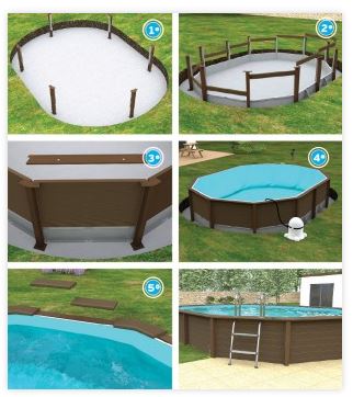etape de pose piscine beton naturalis