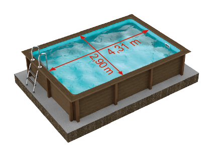 schema piscine beton naturalis RECTANGULAIRE MODELE 1