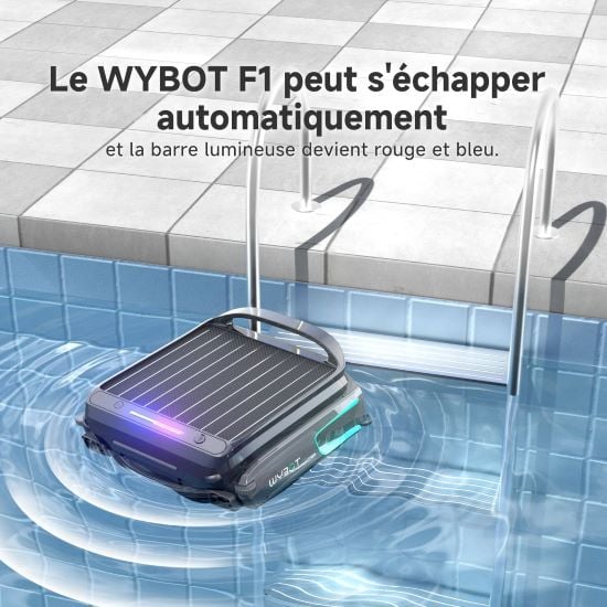 robot wybot F1 robot surface piscine solaire avantage 1