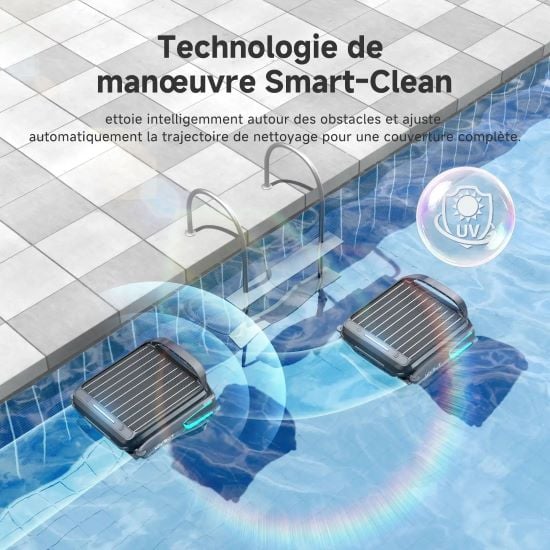 robot wybot F1 robot surface piscine solaire avantage 2