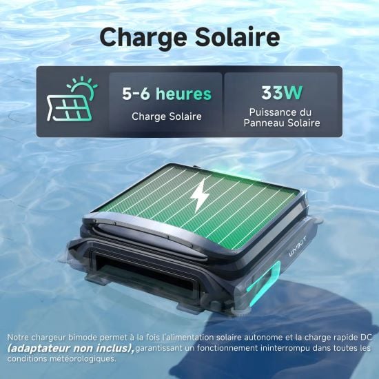 robot wybot F1 robot surface piscine solaire avantage 7