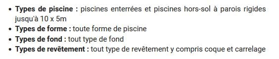 Fiche technique piscine 2