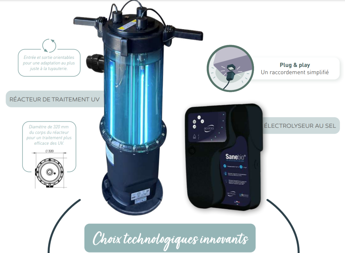 sanibio traitement uv et electrolyseur 